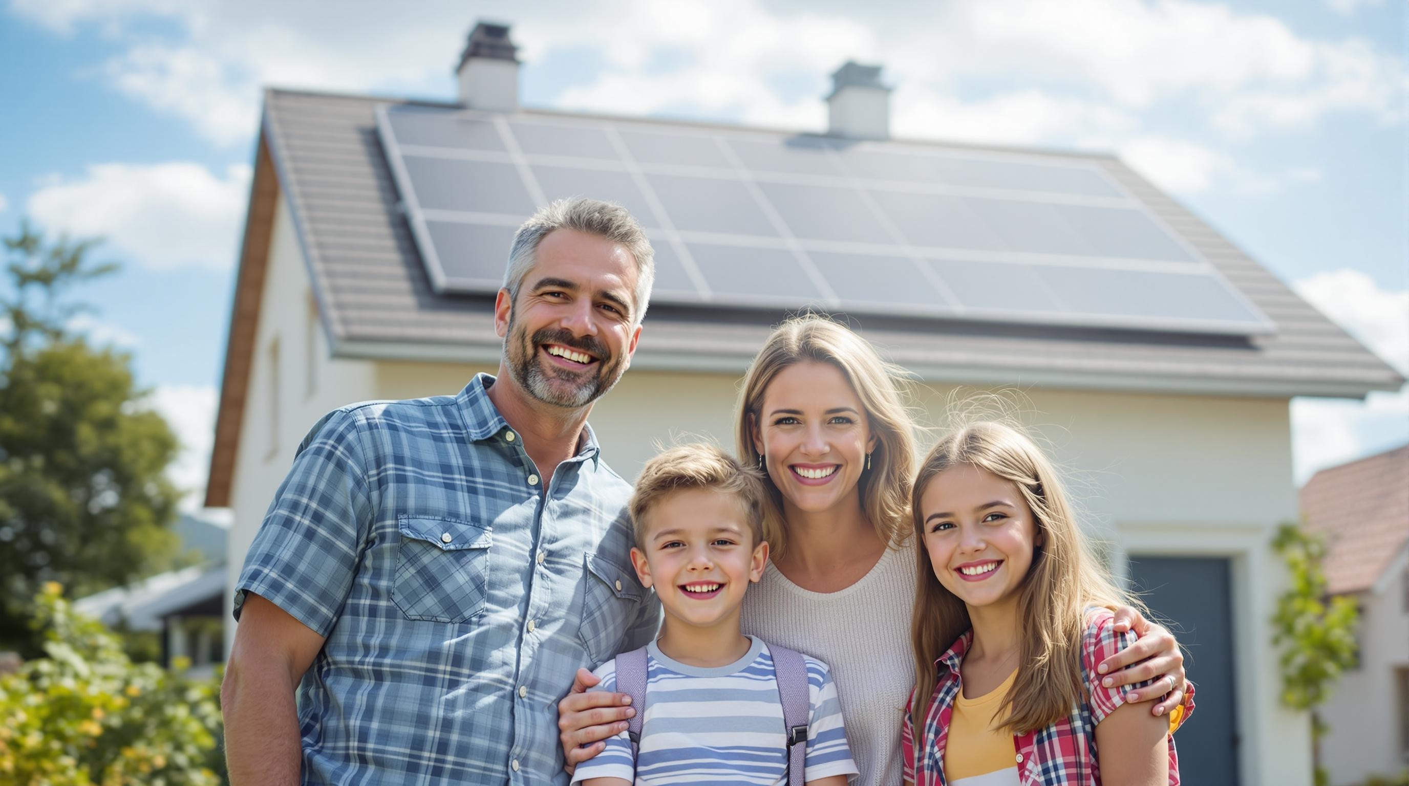 Solar panels background
